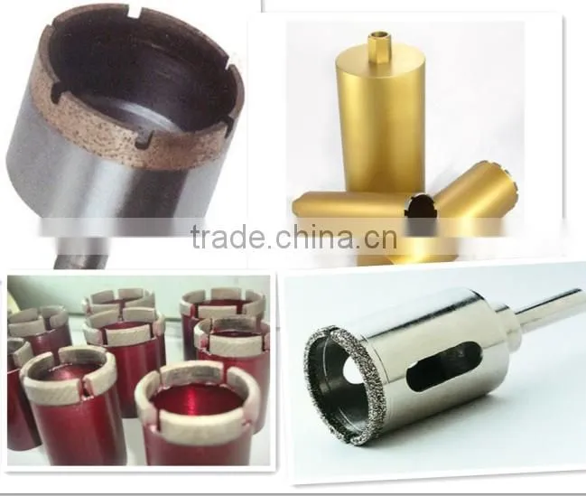Dry Granite Silver Brazed Diamond Core Drill Bits with Side Protection