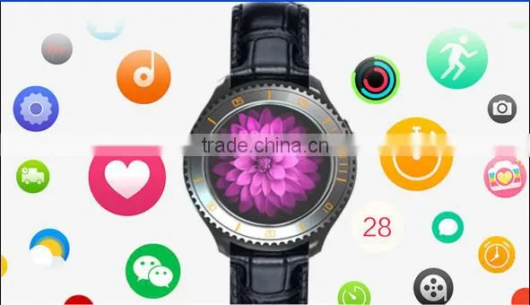 Round screen smart watch I2 Quad core speed Android smart watch MTK 6580