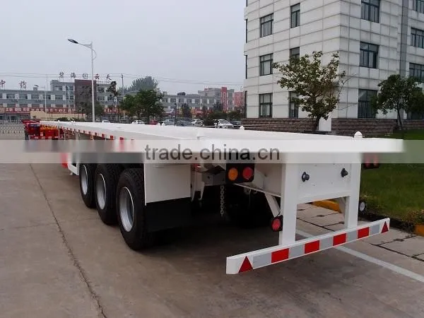 40ft 45 ft extendable container flatbed semi trailer for sale