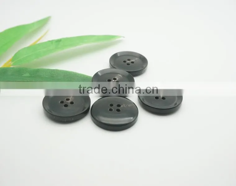 Classic Horn Buttons 4 Holes Round Men's Suit Buttons