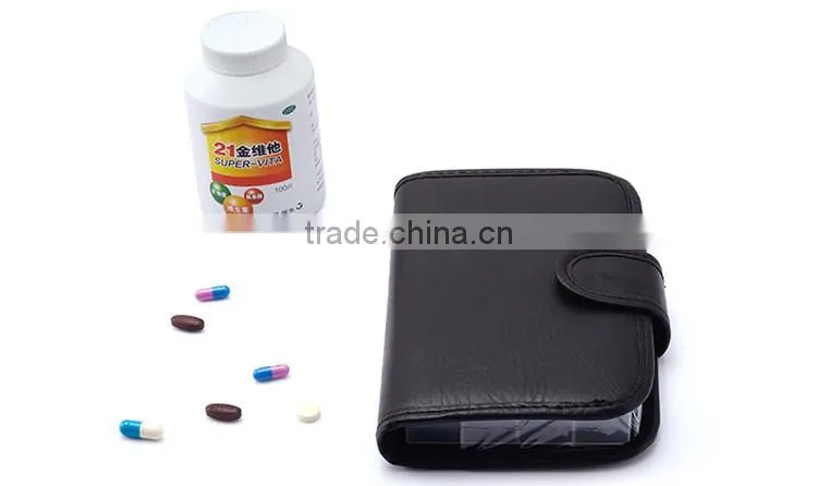 Multifunctional one week 7-days waterproof 28 day wallet pill box