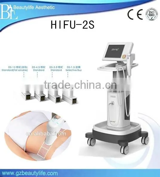 HIFU ultrasound face neck lifting and 13mm HIFU body slimming machine