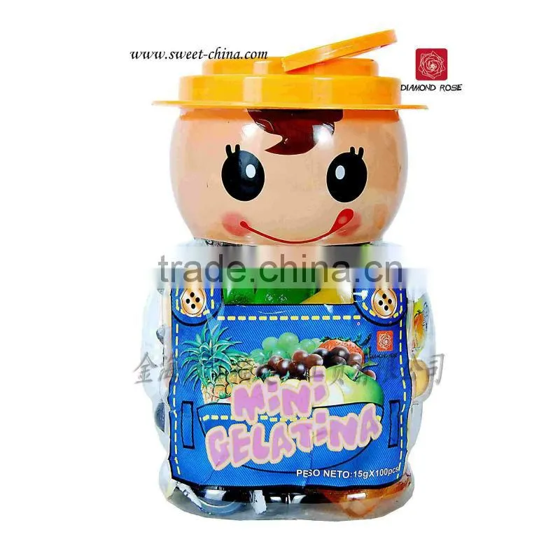 fruit jelly in dog shape jar