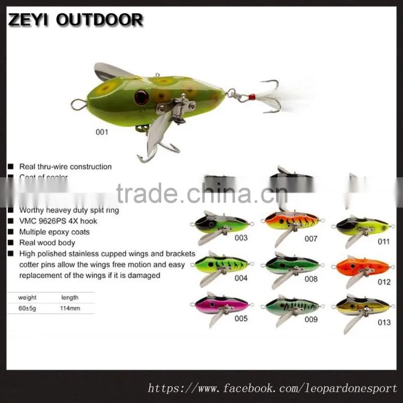 New Fishing Stickbait Popper Lure Wooden Bait For Sale