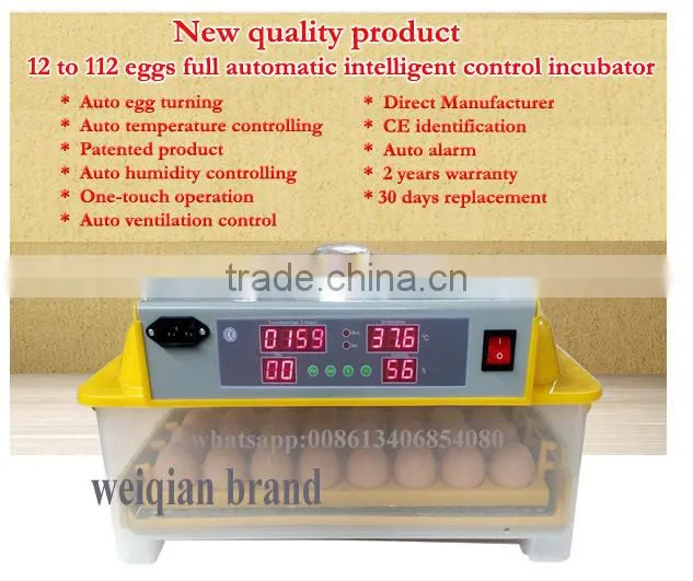 Poultry egg incubator,automatic egg incubator for sale in quail farming