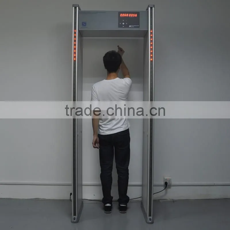 2016 Best fashion walk through metal detector gate with 6 zones.cheap walk through metal detector