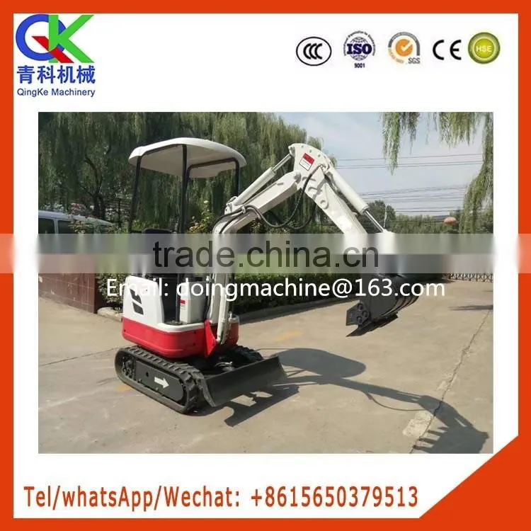 agriculture track trench excavator with various drill head