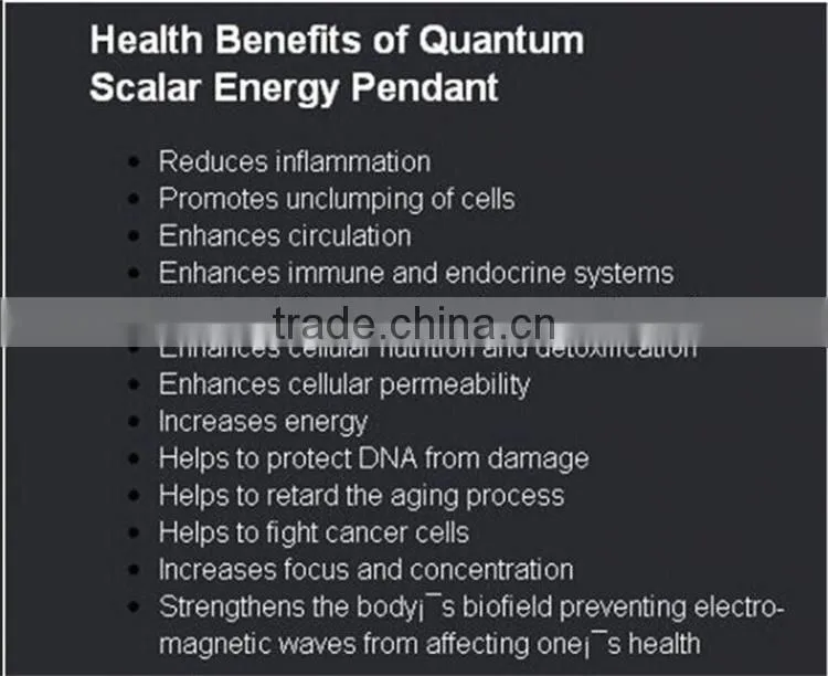 High Ions 1700-5000CC Bio Nano Energy Pendant Quantum Science Pendants Stone Fashion Jewelry with Nano