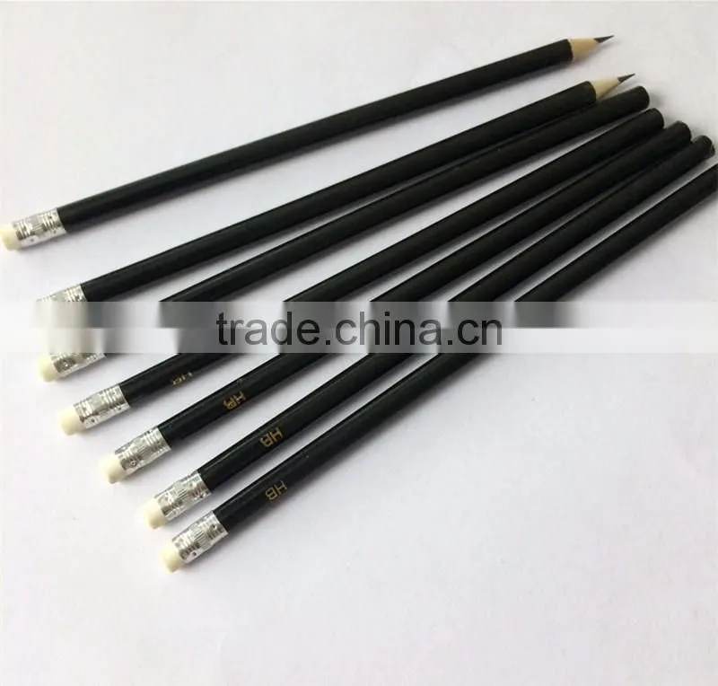 Black lead HB pencils standard HB pencil from China