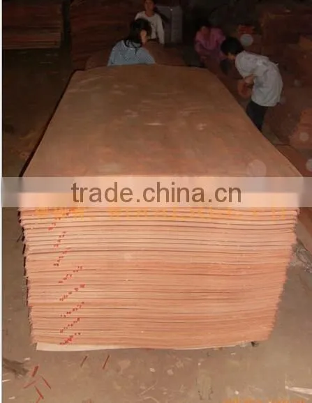 Linyi Rotary cut okoume veneer natural wood with 0.28mm 1220x2440