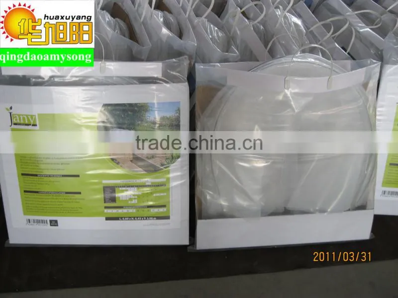 PE plastic Greenhouse film with iron wire for vegetable used in garden