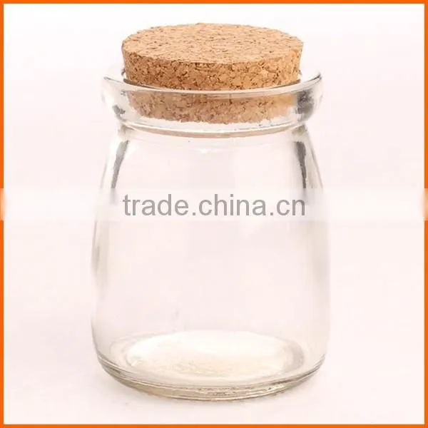 Wholesale new design clear discount glass jars