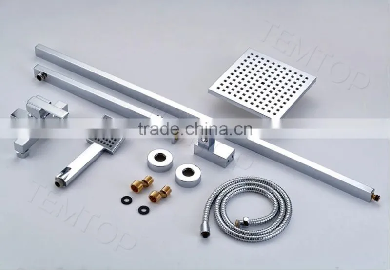 China Product Wall Shower Panel With Bath Faucets