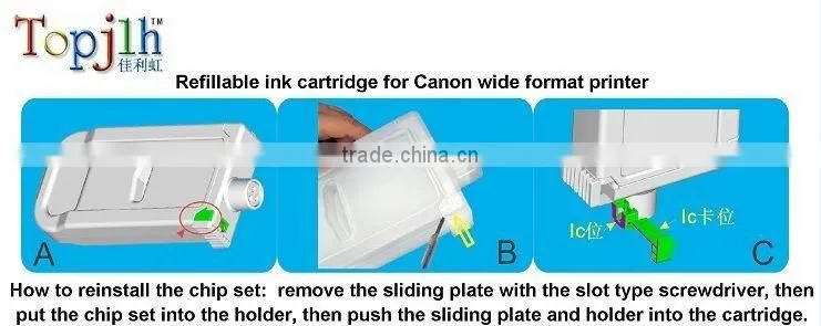 Compatible printers ink cartridge for Canon IPF8000 IPF9000 IPF9000S IPF9010s 8100 8110 9100 9110