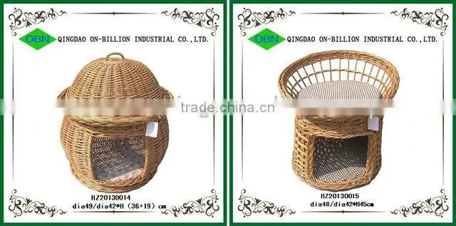 Durable wicker lovely basket for pet