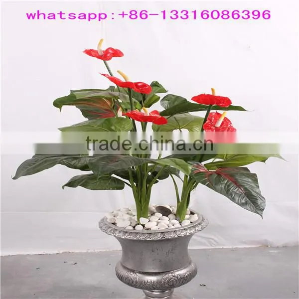 China manufacturer artificial flower bonsai plants cheap artificial anthurium plant