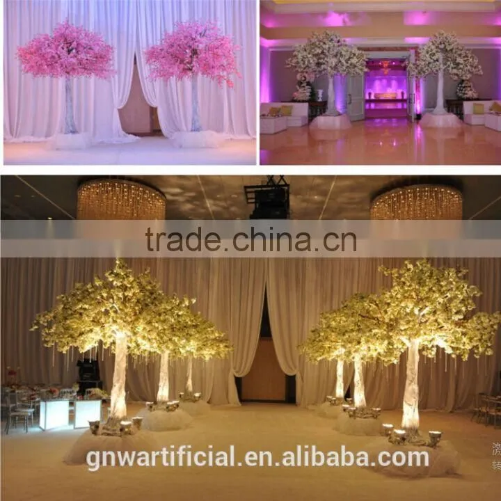 GNW BLS058 artificial blossom wooden tree decorative for wedding