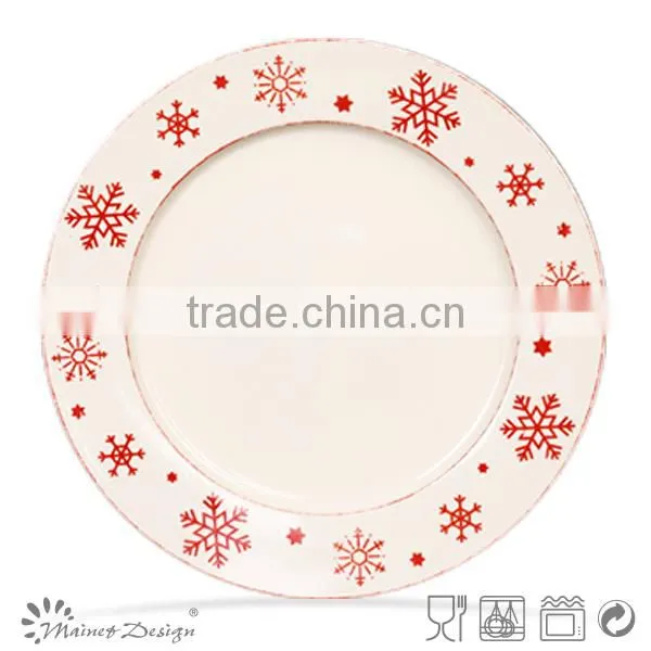 Wholesale ceramics christmas plate ,dinner plates ,ceramic plates for chrismas