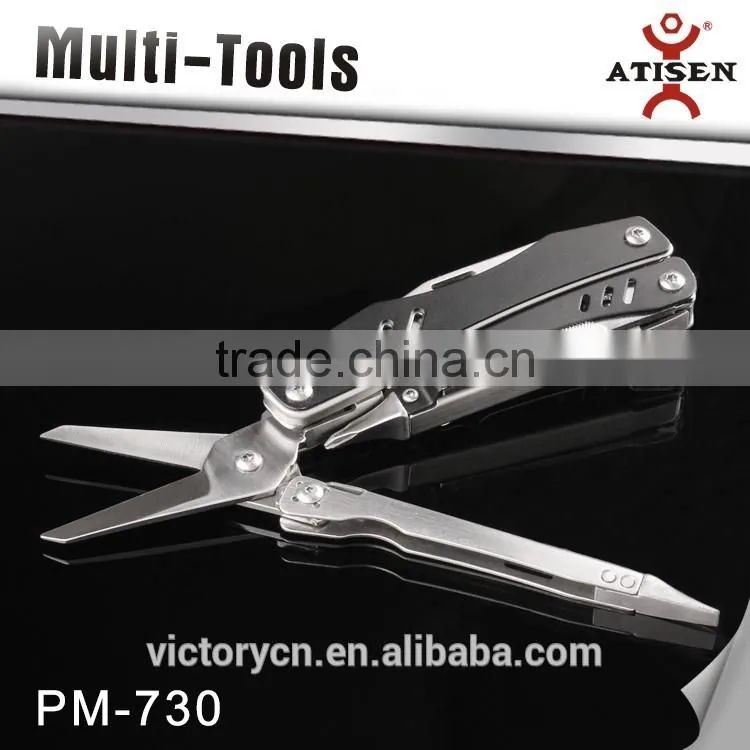 Unique Design Outdoor Camping Multi Functional Tools Folding Pliers Knife 6 In 1