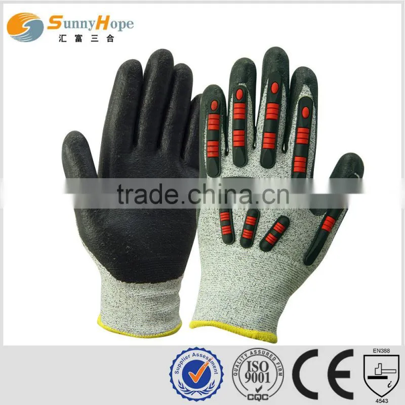 sunnyhope on sale blue nitrile gloves with TPR