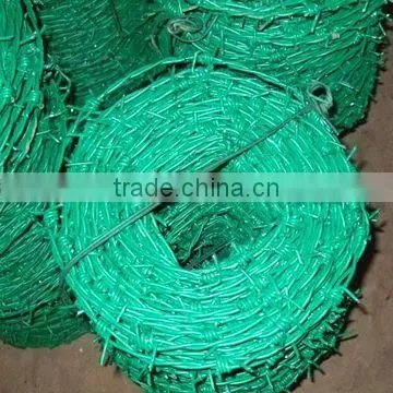PVC coated barbed wire with factory price is very reasonable