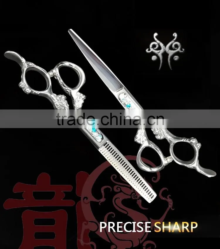 2017 Newest design barber scissors Japanese 440C steel Hair scissors