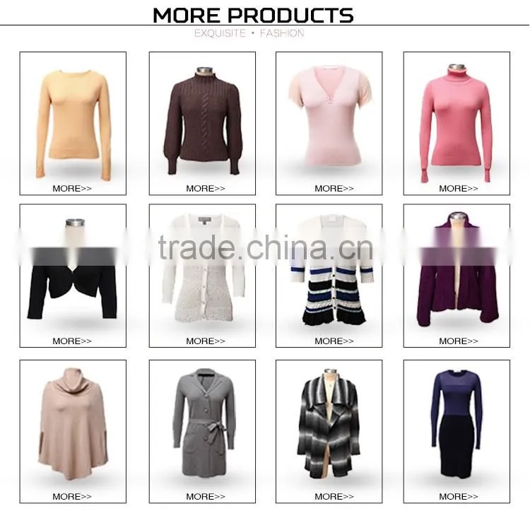 Customized Size OEM Service Women'S V Neck Sweater