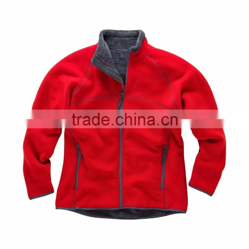 OEM cheap high quality soft warm men winter blank polar fleece jacket