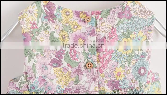 OEM digital print soft thin cotton poplin baby dress