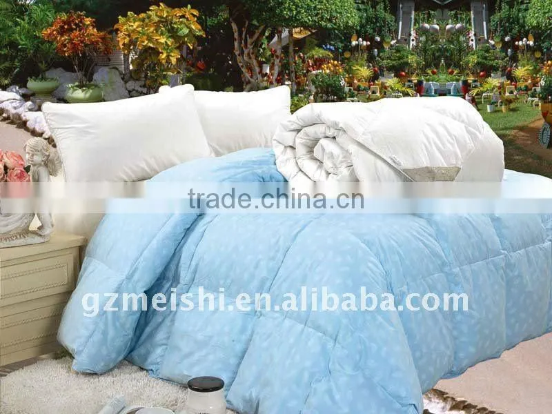 Fancy down proof fabric duck down comforter duvet