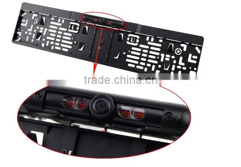 European License Plate Car Reversing Camera with Waterproof and night vision CAM-120M