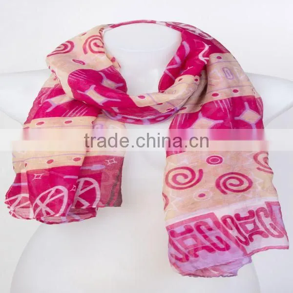 2014 New Fashion 100%polyseter Soft Scarf TS-8832