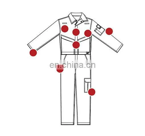 Protective anti-static heat resistant fireproof clothing