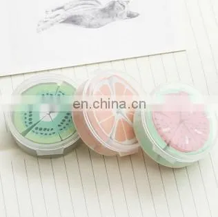 10 PC/box creative cartoon stationery lovely fruit eraser learn office The school supplies