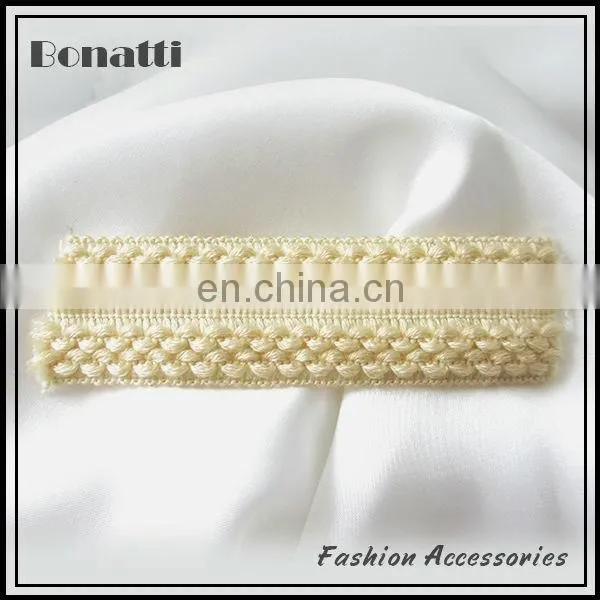 Custom lace trimming for garment accessories