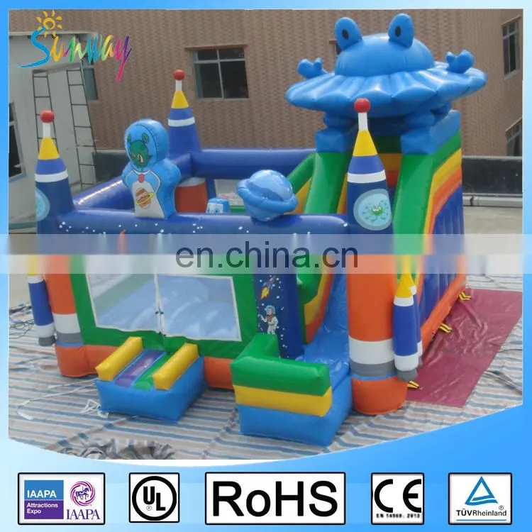Inflatable Cute Sea World Inflatable Bouncers for Kids Play Cartoon Inflatable Bouncy Combo Slide