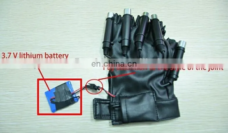 RGB el wire dance costume el wire glasses with green color laser gloves