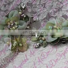 Aidocrystal green garland hair flower headwear wholesale hair accessories for women