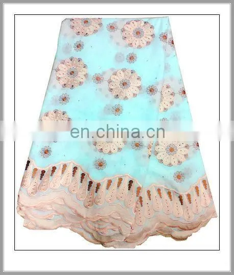 high quality swiss cotton voile lace(CH064D)