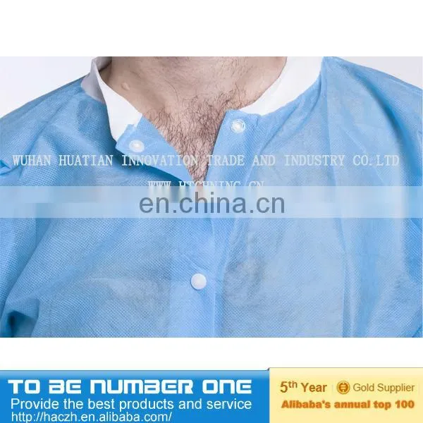 Nonwoven disposable lab coat/work uniform/work wear