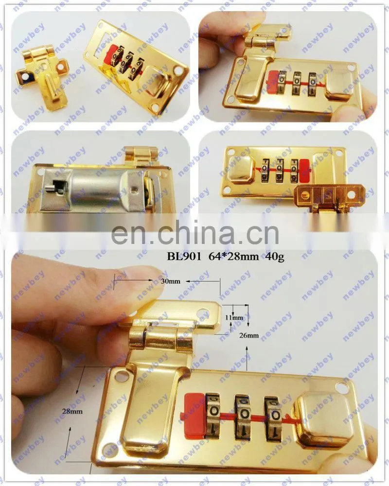 High Quality Metal Box Combination Lock BL901 in Shing Gold
