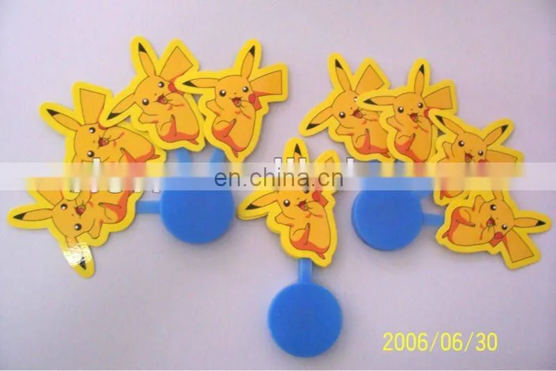 Cheap promotional T- shape nylon folding fan