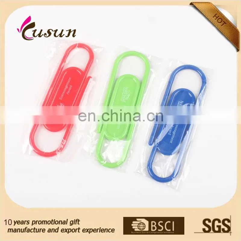 BSCI Promotional High quality best price customized bookmarks plastic clips