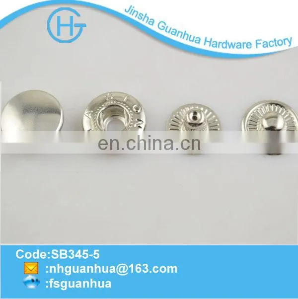 New items plating nickle metal snaps for clothing