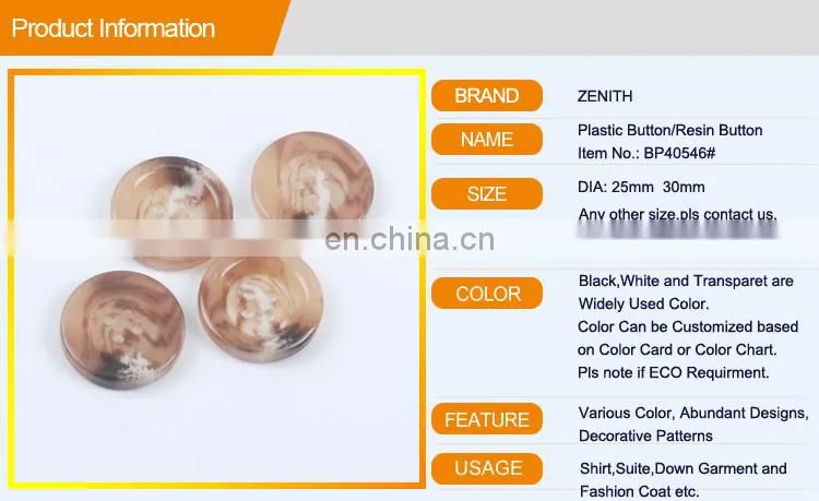 Craft Handmade 4 holes Overcoat Resin Button BP40546