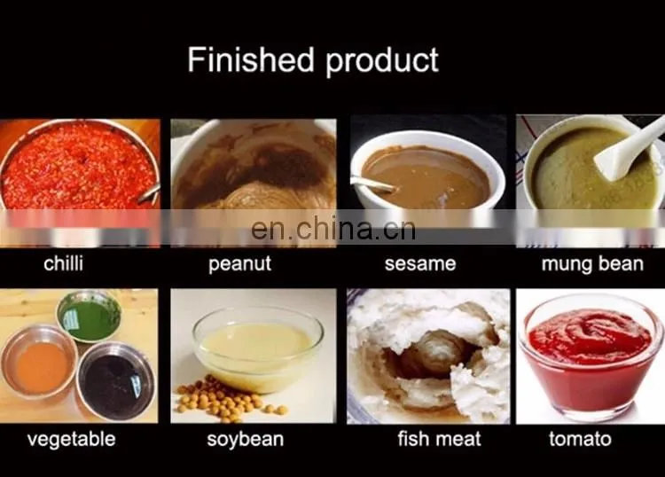 Wide Application Tomato Paste Maker Chili Sauce Grinding Machine