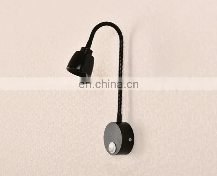 Flower Like No Wiring Wall Lamp With Chrome And Black Colour Hot Welcome Reading Lamp Bed Wall Factory Wall Lamp Designs