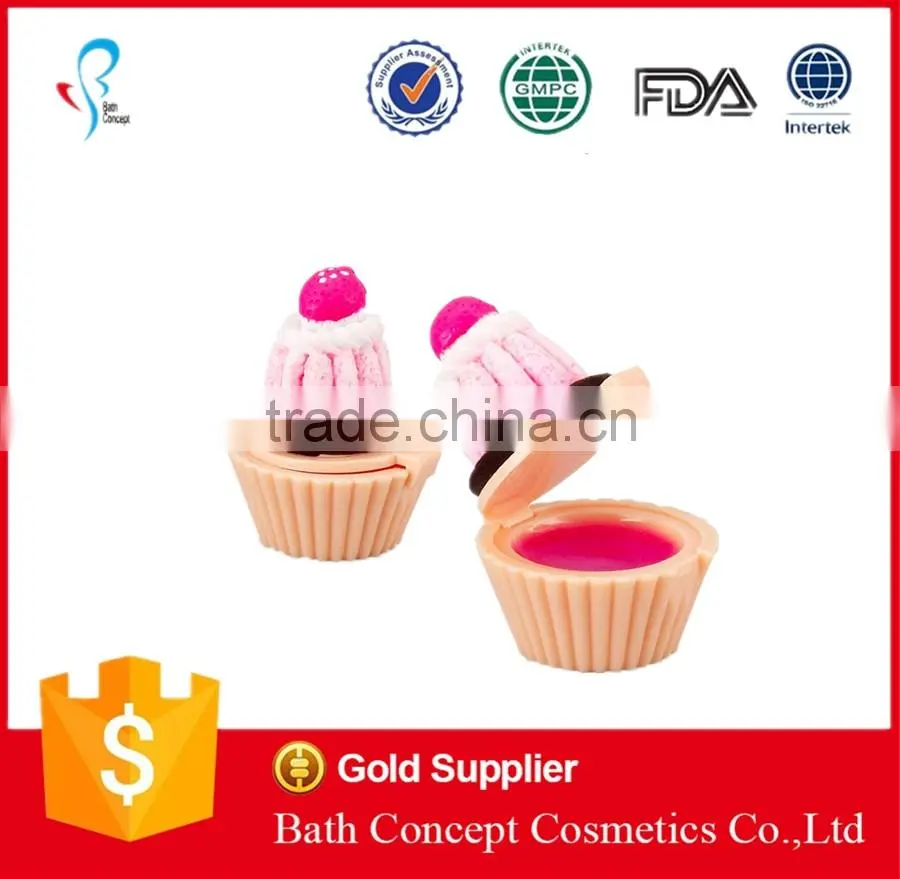 moisturizing waterproof cute cupcake lip balm