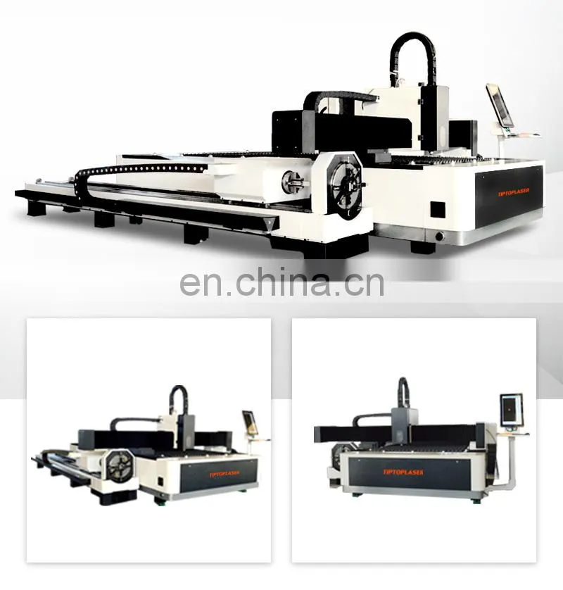 Multifunctional plate and tube CNC Fiber Laser Cutting Machine 1000W