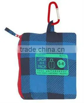 Boy's Printed Waterproof Rainwear Jacket Pack in Pouch